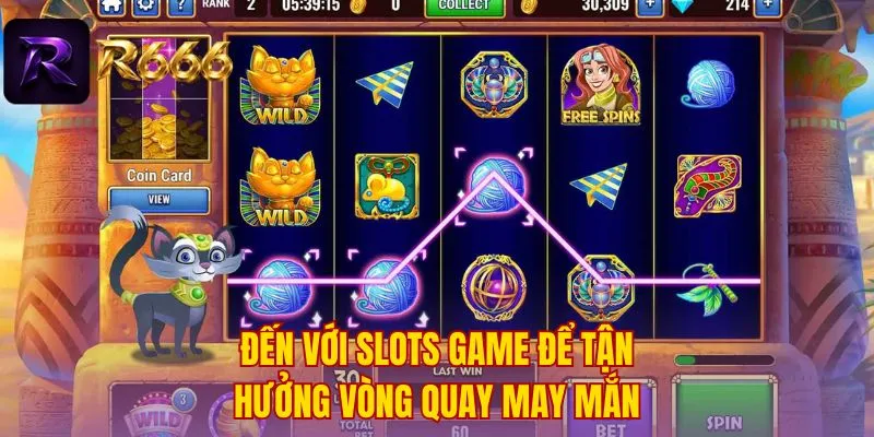 Đến với slots game để tận hưởng vòng quay may mắn