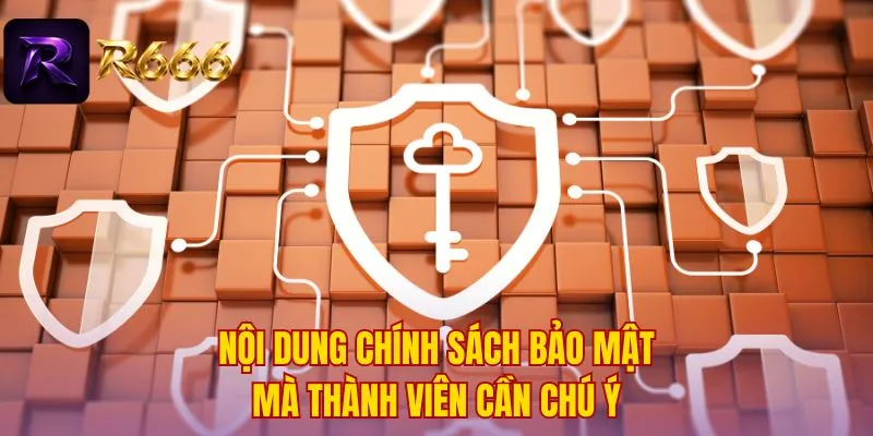 Nội dung chính sách bảo mật mà thành viên cần chú ý